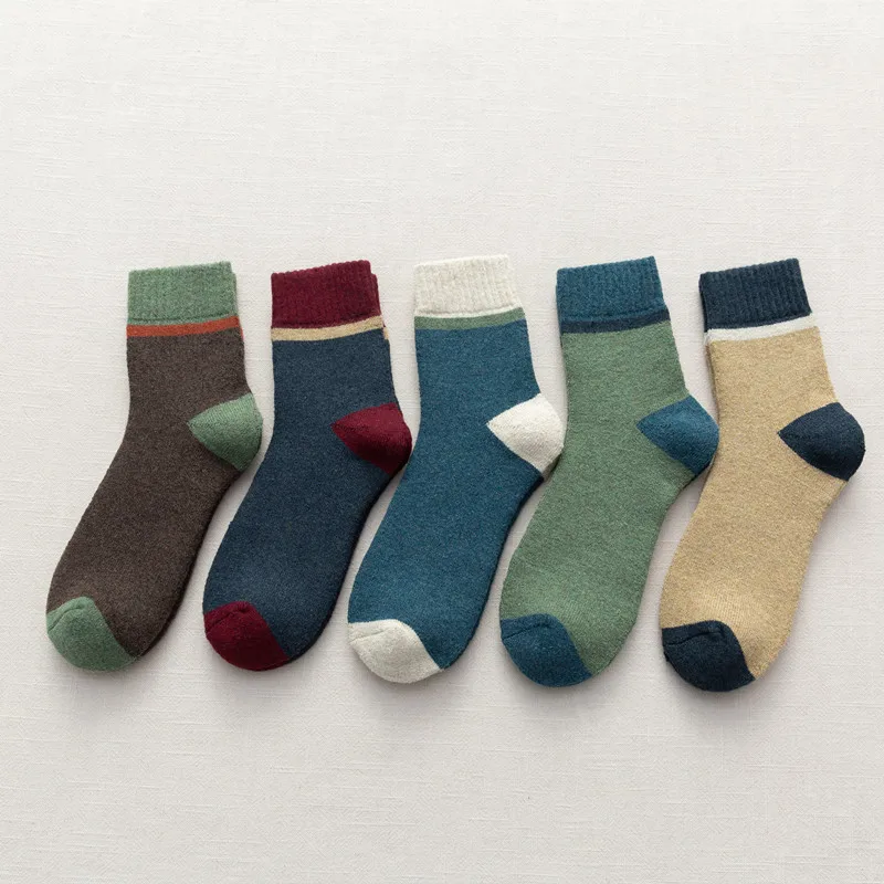 Winter Socks Thick Warm Men's Socks Colorful Men's Wool Stockings Vintage Male Sock Winter
Winter Socks Thick Warm Men's Socks Colorful Men's Wool Stockings Vintage Male Sock Winter