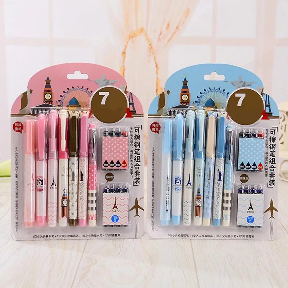 7Pcs/Set Office Gel Pen Erasable Refill Rod Erasable Pen Washable Handle 0.5mm Blue Black Red Ink School Writing Stationery
7Pcs/Set Office Gel Pen Erasable Refill Rod Erasable Pen Washable Handle 0.5mm Blue Black Red Ink School Writing Stationery