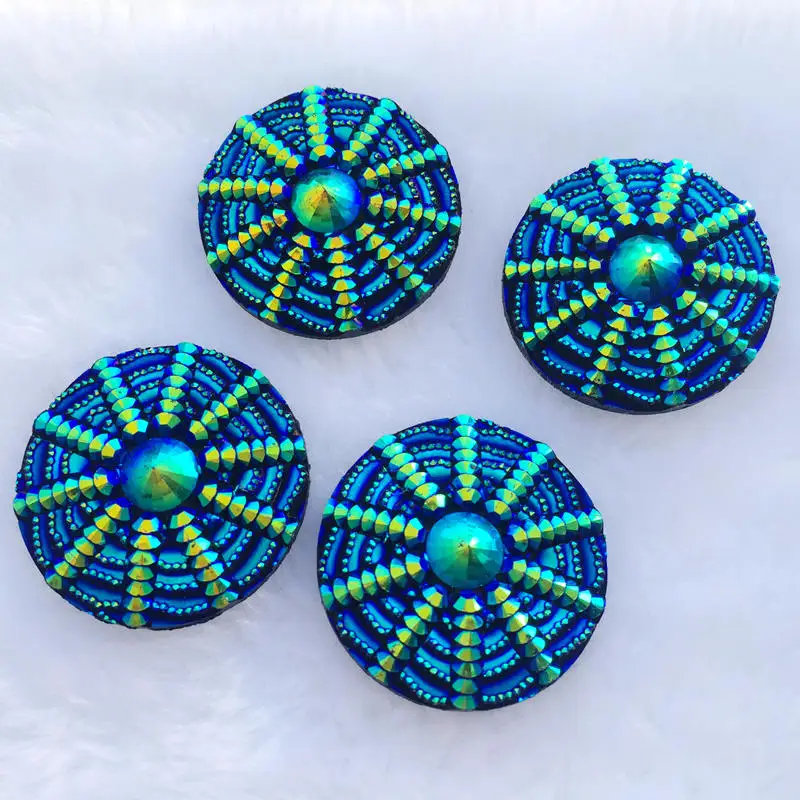 30mm Round Resin AB Rhinestones Stick On Flatback Crystals DIY stick Stones Drop Beads 32 pcs/pack -B867*4
30mm Round Resin AB Rhinestones Stick On Flatback Crystals DIY stick Stones Drop Beads 32 pcs/pack -B867*4