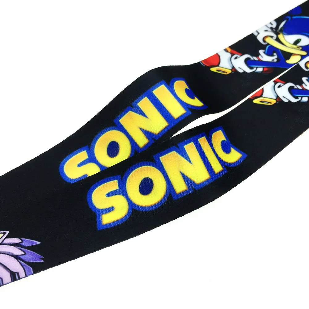 Классическая игра Sonic Lanyard ID держатель для карт и набор наклеек милый подарок