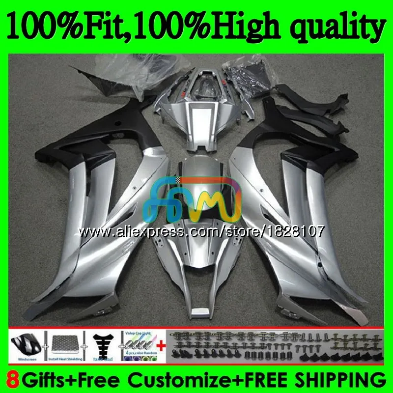 Injection For KAWASAKI ZX1000 ZX 10R 1000CC 18BS.21 ZX-10R ZX10R 11 12 13 14 15 2011 2012 2013 2014 2015 Fairings Gloss silver
Injection For KAWASAKI ZX1000 ZX 10R 1000CC 18BS.21 ZX-10R ZX10R 11 12 13 14 15 2011 2012 2013 2014 2015 Fairings Gloss silver
