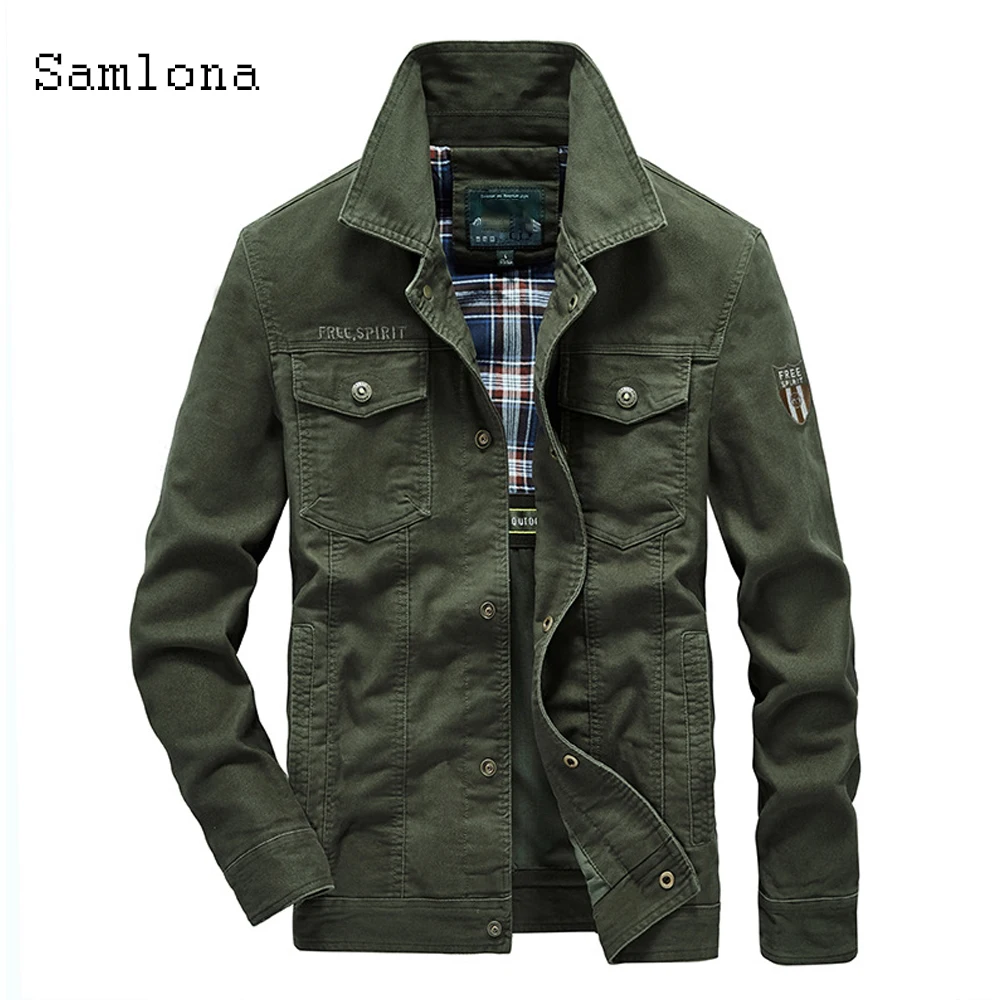 Autumn New Jackets Mens Clothing 2020 Multi-pocket Winter Coats Single Breasted lapel Manteau Tunic Jacket Outerwear Green Black
Autumn New Jackets Mens Clothing 2020 Multi-pocket Winter Coats Single Breasted lapel Manteau Tunic Jacket Outerwear Green Black