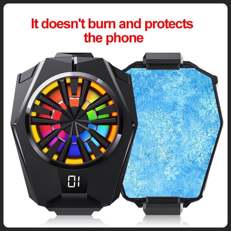 Portable Mobile Phone Radiator L05 Silent Glare Fan With LED Screen To Display The Phone Temperature Radiator For IPhone/Xiaomi
Portable Mobile Phone Radiator L05 Silent Glare Fan With LED Screen To Display The Phone Temperature Radiator For IPhone/Xiaomi
