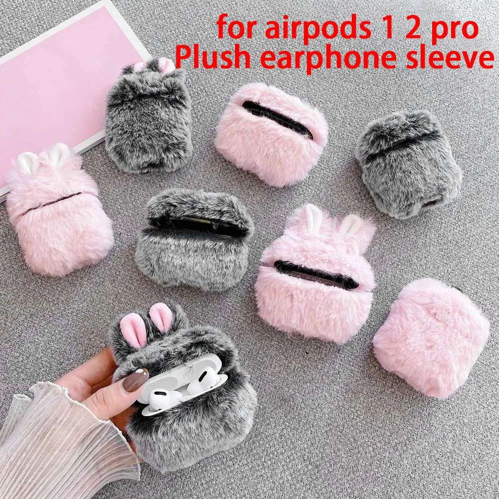 2021 new fluffy soft rabbit ear fur cover plush protective cover that can be wirelessly charged is suitable for Airpods2 1 Pro
2021 new fluffy soft rabbit ear fur cover plush protective cover that can be wirelessly charged is suitable for Airpods2 1 Pro