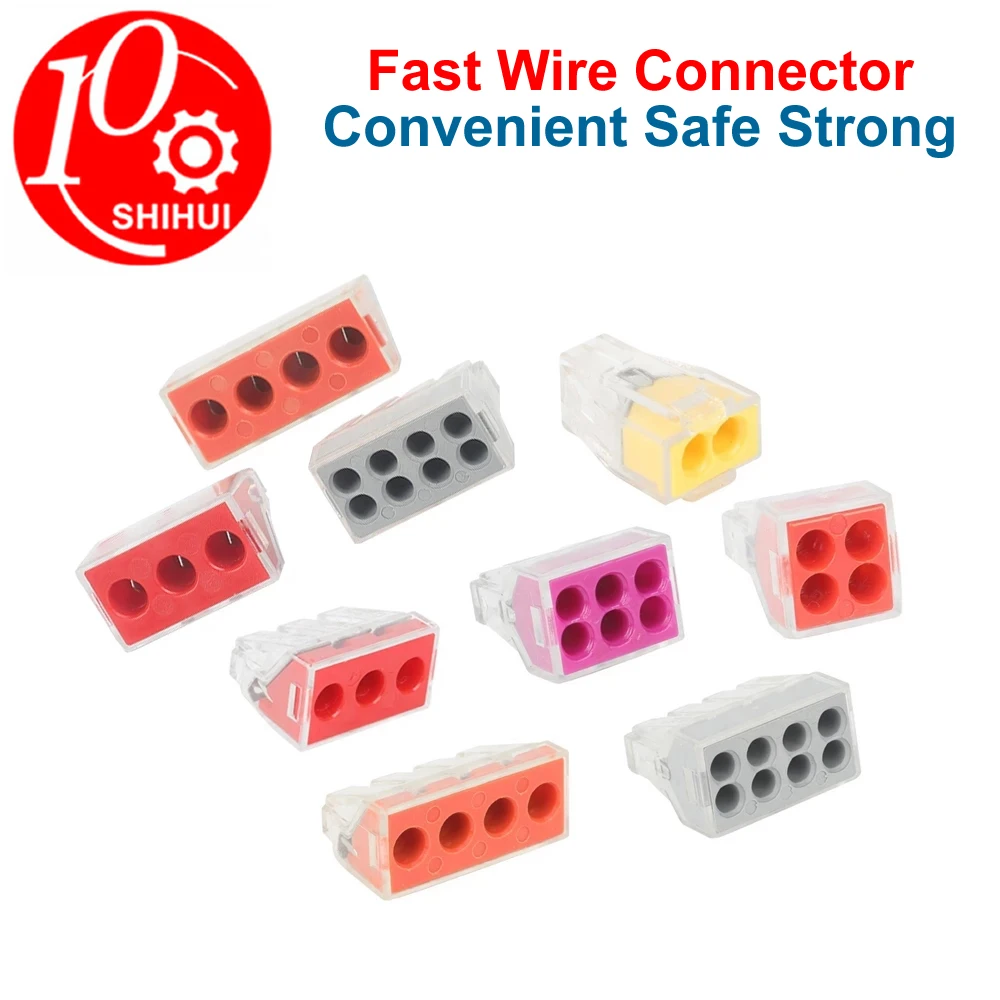 PCT Resin Fast Wiring Terminal Strong Electric Wiring Crimp Terminals Universal Simple Wires Connectors Wires Parallel Module
PCT Resin Fast Wiring Terminal Strong Electric Wiring Crimp Terminals Universal Simple Wires Connectors Wires Parallel Module
