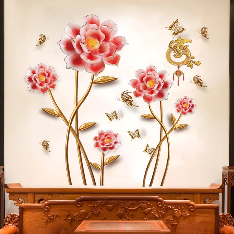 Large Flowers Wall Stickers Bedroom TV Sofa Romantic Flowers Home Decors DIY Mural Art Wall Decals Vinyl Wallpaper Hot Selling
Large Flowers Wall Stickers Bedroom TV Sofa Romantic Flowers Home Decors DIY Mural Art Wall Decals Vinyl Wallpaper Hot Selling