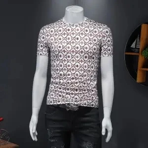 Printed t-shirt men's short sleeve summer letter ice silk cotton half sleeve versatile shirt
Printed t-shirt men's short sleeve summer letter ice silk cotton half sleeve versatile shirt