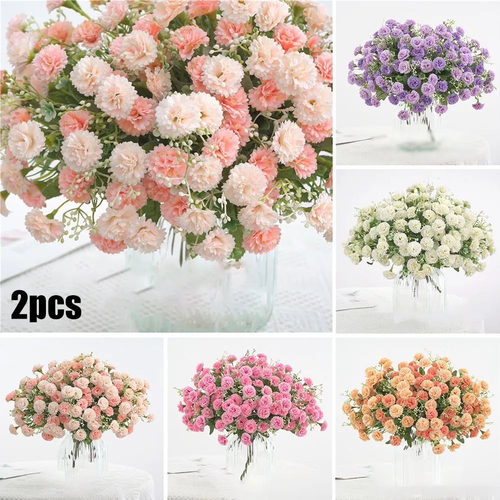 20Heads Silk Artificial Flowers Carnation Decor Wedding Home Fake Bouquet 2PCS Photography Props Appliance
20Heads Silk Artificial Flowers Carnation Decor Wedding Home Fake Bouquet 2PCS Photography Props Appliance