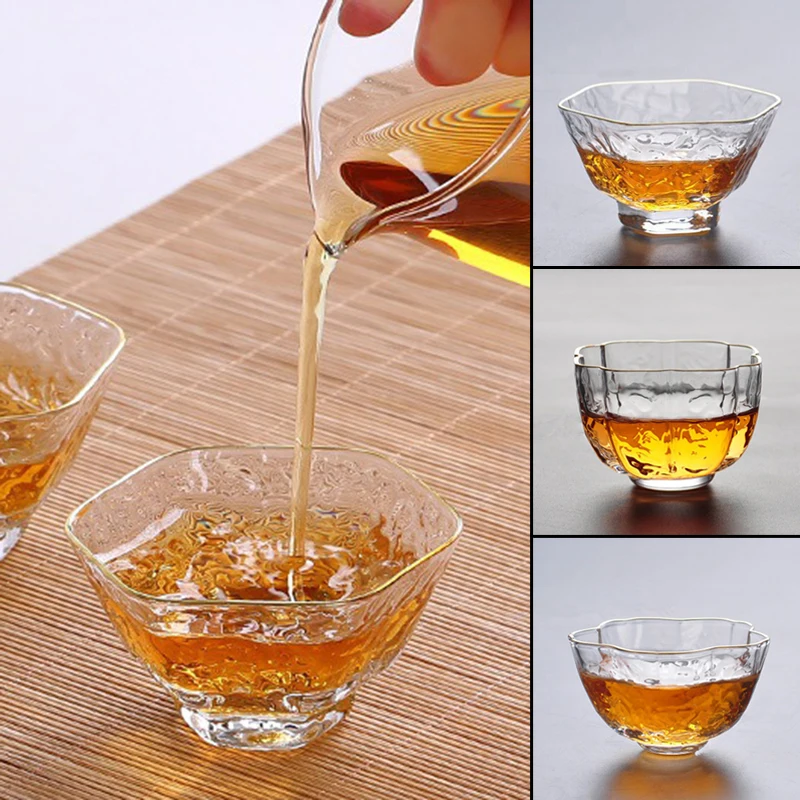 Hammer Pattern Glass Tea Cup Gold Rimmed Tea Drink Cups High Borosilicate Heat Resisting Office Cup Drinkware part
Hammer Pattern Glass Tea Cup Gold Rimmed Tea Drink Cups High Borosilicate Heat Resisting Office Cup Drinkware part