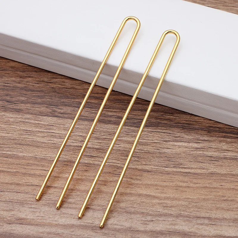 10pcs/lot Hair Sticks 2x110mm Raw Brass Gold Color U shape Hair Pins Blank Base Setting for Women Jewelry Making Wholesale DIY
10pcs/lot Hair Sticks 2x110mm Raw Brass Gold Color U shape Hair Pins Blank Base Setting for Women Jewelry Making Wholesale DIY