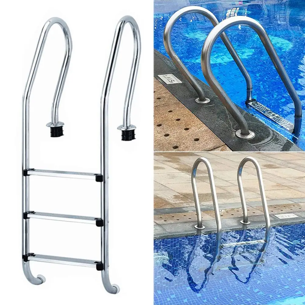 304 Stainless Steel Swimming Pool Ladder Steps Non-Slip Replacement Tread Screws Included
304 Stainless Steel Swimming Pool Ladder Steps Non-Slip Replacement Tread Screws Included