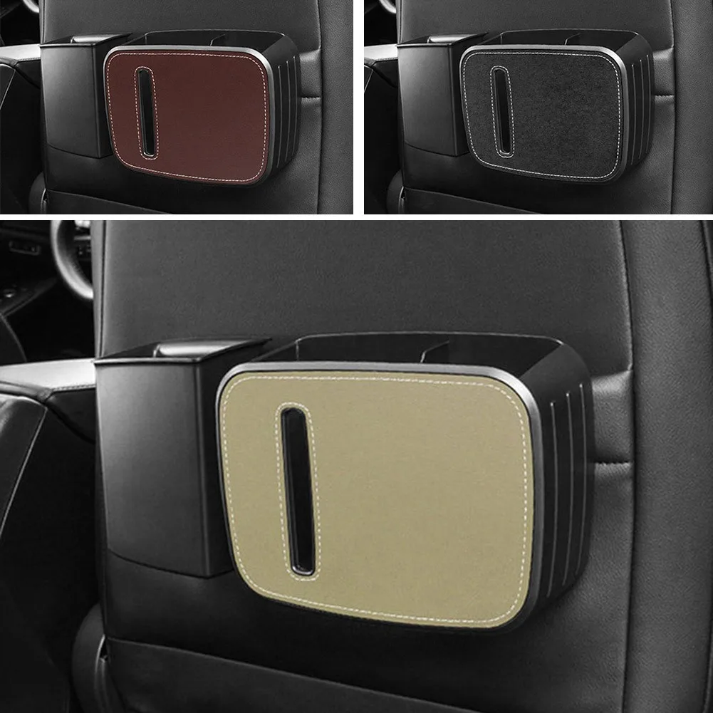 Car Rear Seat Trash Can Storage Tissue Box Bin Cup Holder ABS Plactic Waterproof Car Storage Box
Car Rear Seat Trash Can Storage Tissue Box Bin Cup Holder ABS Plactic Waterproof Car Storage Box