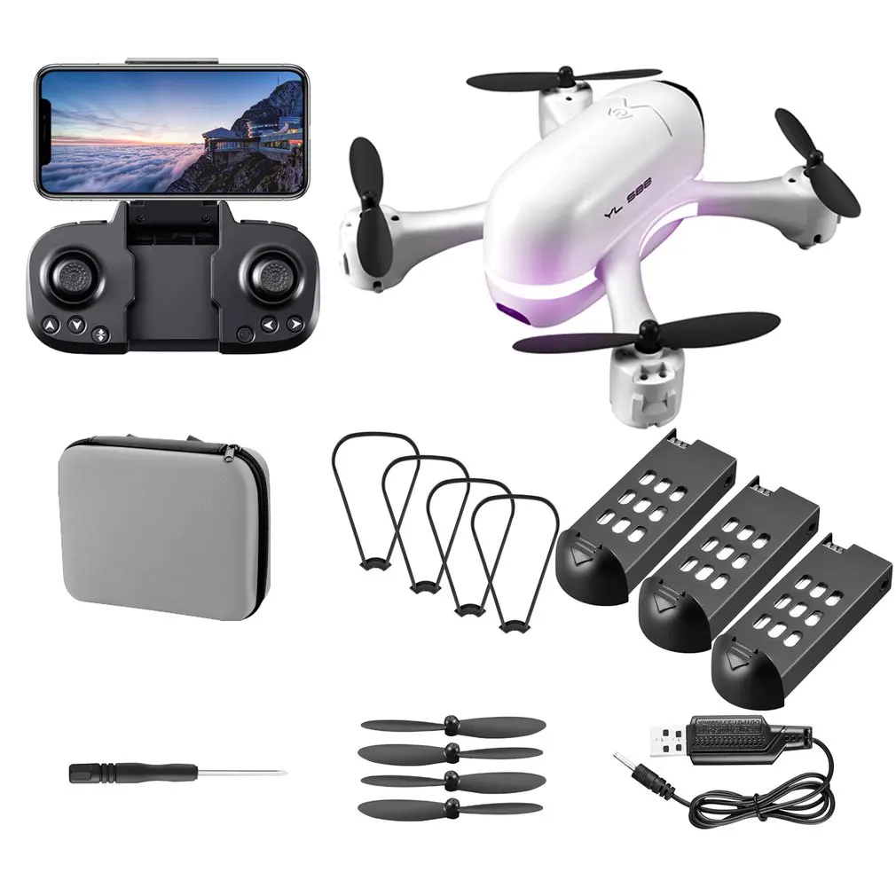 S88 Mini RCDrone Folding Remote ControlDrone 2.4G Dual WiFi Optical Flow Positioning Quadrocopter Dual Camera 4K Storage Bag
S88 Mini RCDrone Folding Remote ControlDrone 2.4G Dual WiFi Optical Flow Positioning Quadrocopter Dual Camera 4K Storage Bag