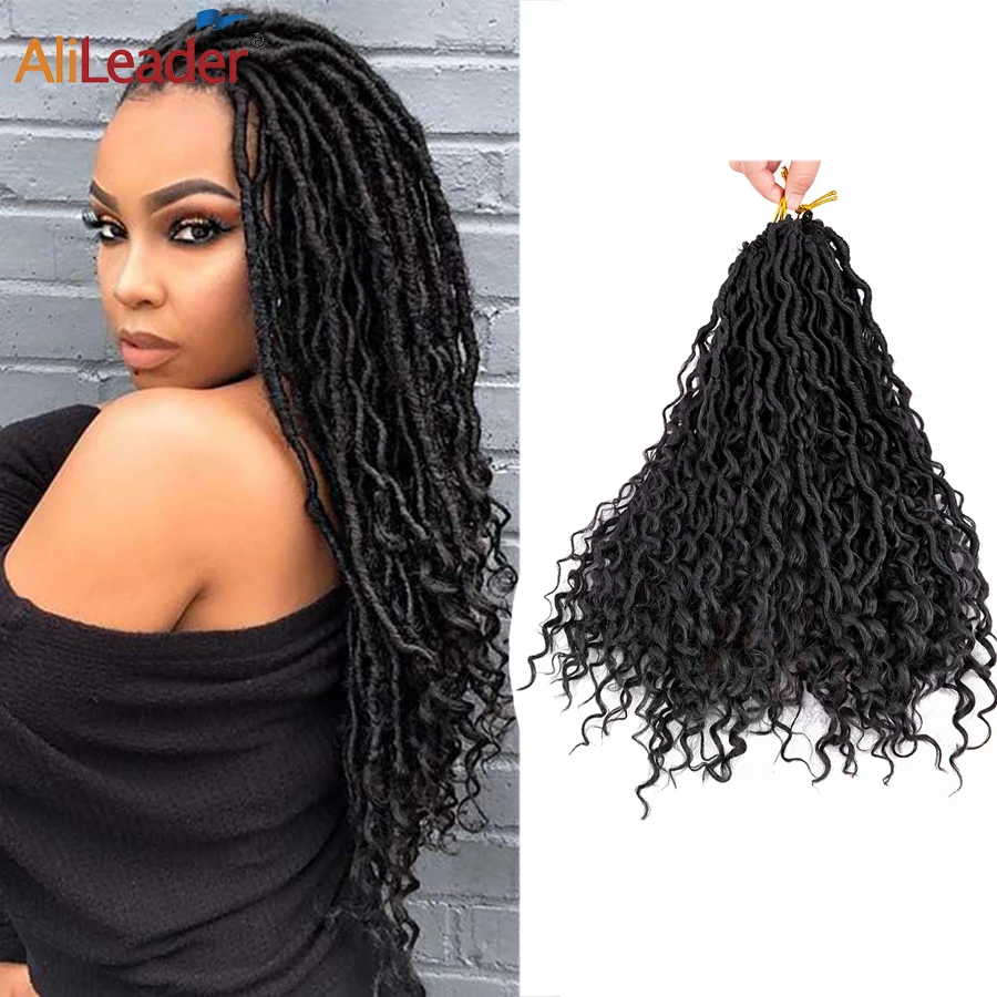 14" 18" Messy Curly Goddess Faux Locs Crochet Braiding Hair Extensions Bohemian Soft Synthetic Braids With Curly Hair Alileader
14" 18" Messy Curly Goddess Faux Locs Crochet Braiding Hair Extensions Bohemian Soft Synthetic Braids With Curly Hair Alileader