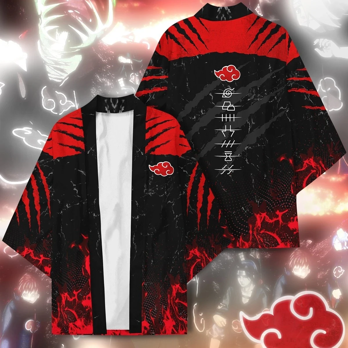 New Anime Hokage Konoha Deidara Uchiha Red Cloud Symbol Haori Pain Cosplay Costumes Kimono Cardigan Pajamas Jacket Coat Bathrobe
New Anime Hokage Konoha Deidara Uchiha Red Cloud Symbol Haori Pain Cosplay Costumes Kimono Cardigan Pajamas Jacket Coat Bathrobe