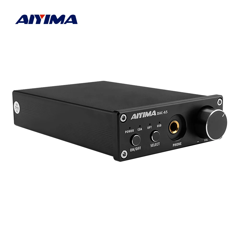 AIYIMA HiFi аудио декодер USB DAC стерео TPA6120 усилитель для наушников OPA2134 24 бит 192 кГц