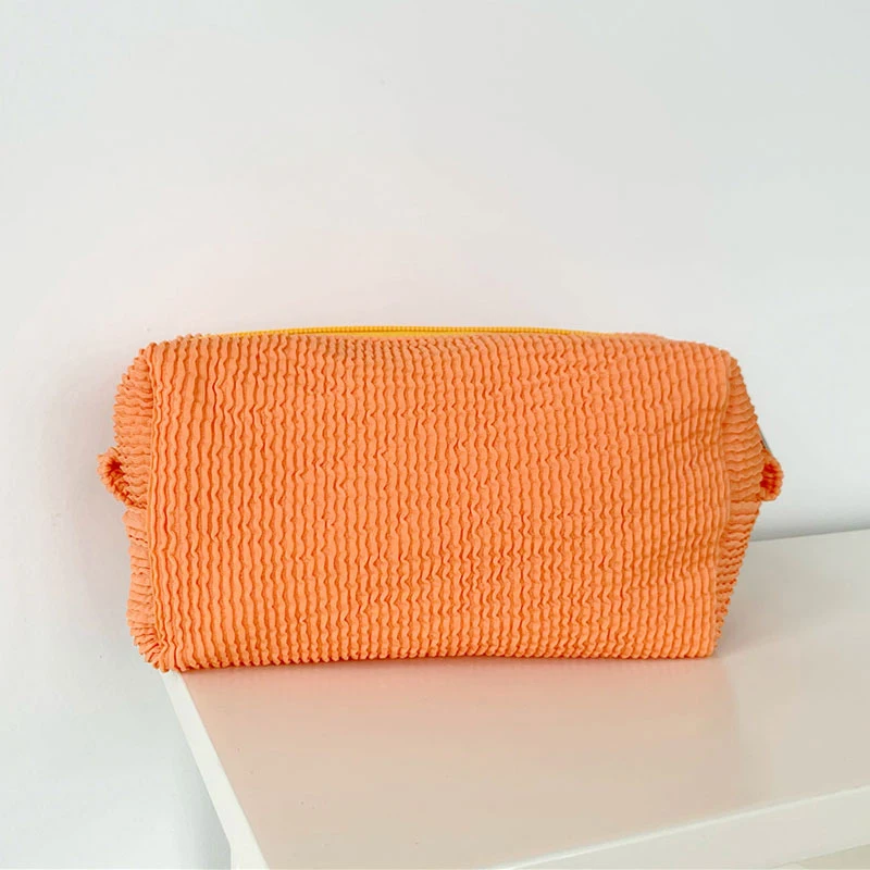 Multifunctional Pleated Cosmetic Bag Fresh Girly Style Temperament Pure Color Convenient Practical Wash Makeup Storage Bag
Multifunctional Pleated Cosmetic Bag Fresh Girly Style Temperament Pure Color Convenient Practical Wash Makeup Storage Bag
