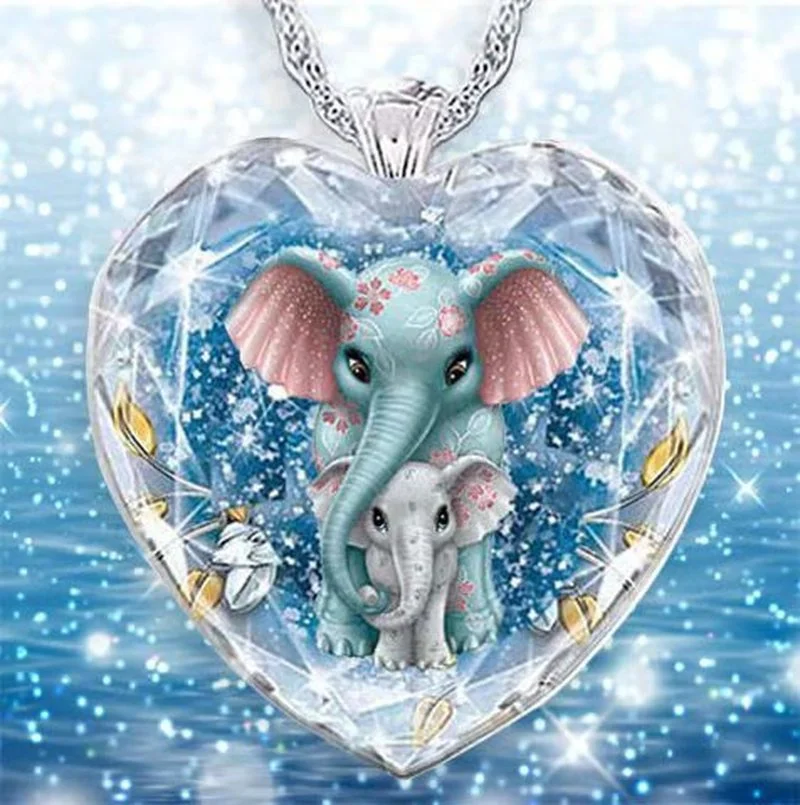 Elephant Mother and Child Animal Crystal Necklace Pendant for Women Fashion and Elegant Beautiful Women Mother's Day Necklace
Elephant Mother and Child Animal Crystal Necklace Pendant for Women Fashion and Elegant Beautiful Women Mother's Day Necklace