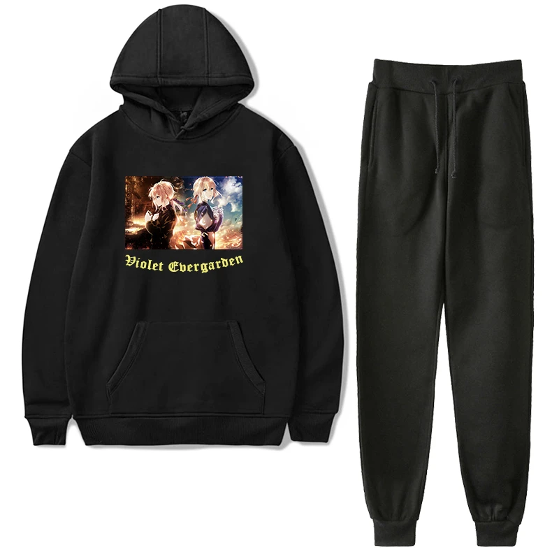 Sets Tracksuit Men Autumn Winter Hooded Sweatshirt Violet Evergarden Drawstring Outfit Sportswear Suit Pullover Two Piece Set
Sets Tracksuit Men Autumn Winter Hooded Sweatshirt Violet Evergarden Drawstring Outfit Sportswear Suit Pullover Two Piece Set