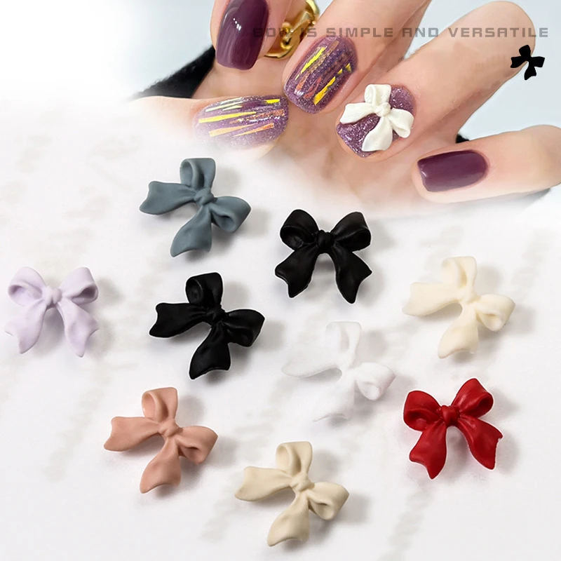50/100PCS New Style Bowknot Nail Art Rhinestones Decoration Resin Long Ribbon Frosted Texture Fashion Fingernail DIY Accessories
50/100PCS New Style Bowknot Nail Art Rhinestones Decoration Resin Long Ribbon Frosted Texture Fashion Fingernail DIY Accessories