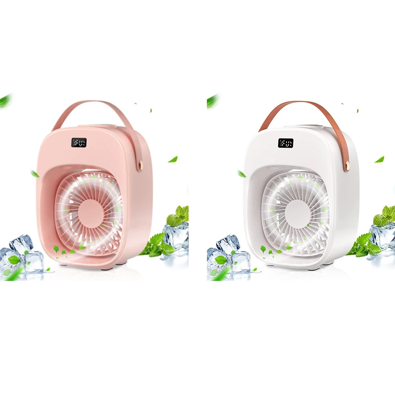 Portable Air Conditioner Mini Air Cooler Fan with 3600MAh/Night Light Personal Air Cooler LCD Display for Home Office
Portable Air Conditioner Mini Air Cooler Fan with 3600MAh/Night Light Personal Air Cooler LCD Display for Home Office
