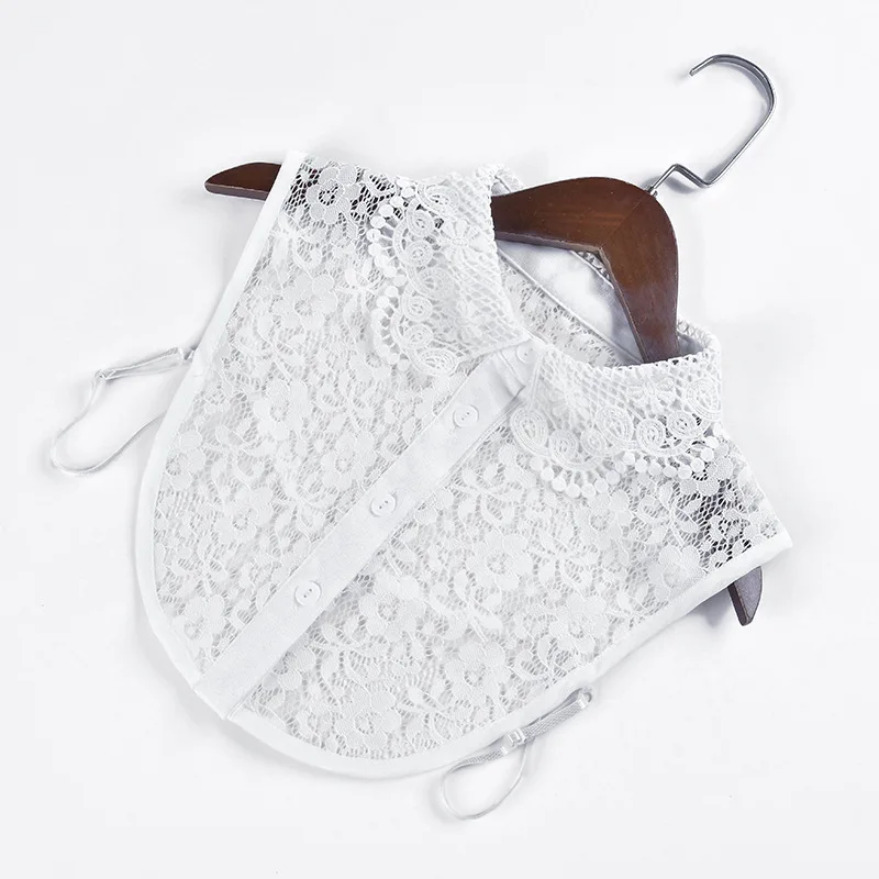 2021 Chiffon Women Hollow Out Floral Lace Fake Collar Sweater Detachable Lapel Half Shirt Female False Collars Nep Kraagie
2021 Chiffon Women Hollow Out Floral Lace Fake Collar Sweater Detachable Lapel Half Shirt Female False Collars Nep Kraagie