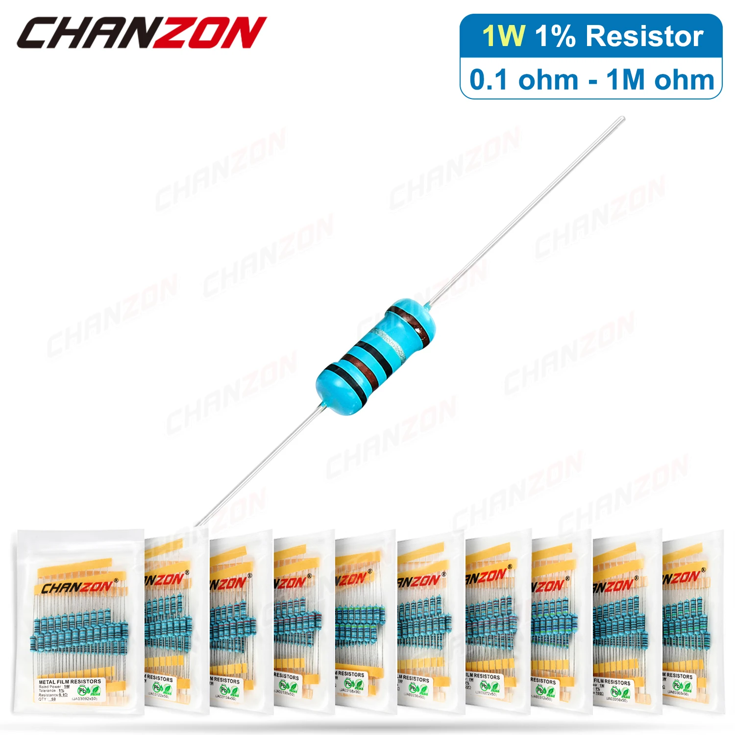 50 pcs/Lot 1W 1% High Precision Metal Film Resistor 2 4.7 10 22 100 220 330 470 1K 4.7K 15K 47K 68K 220K 470K ohm 1 W Resistance
50 pcs/Lot 1W 1% High Precision Metal Film Resistor 2 4.7 10 22 100 220 330 470 1K 4.7K 15K 47K 68K 220K 470K ohm 1 W Resistance