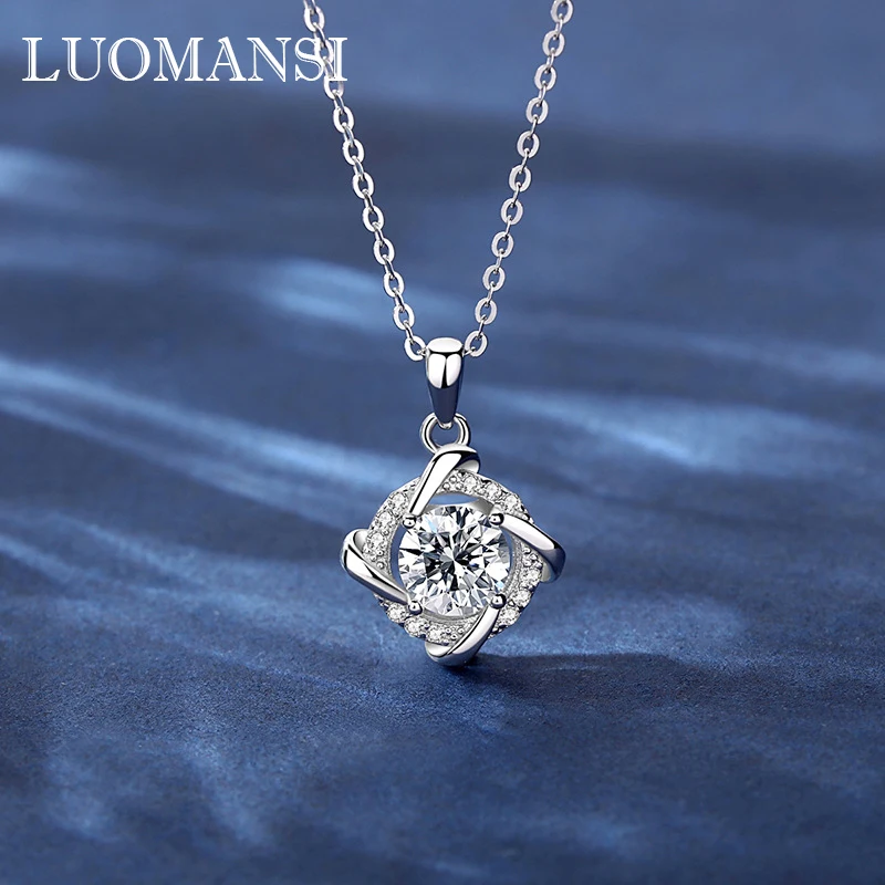 Luomansi Real 1CT 6.5MM Moissanite Necklace with GRA Certificate Wedding Party Woman Jewelry Gift
Luomansi Real 1CT 6.5MM Moissanite Necklace with GRA Certificate Wedding Party Woman Jewelry Gift