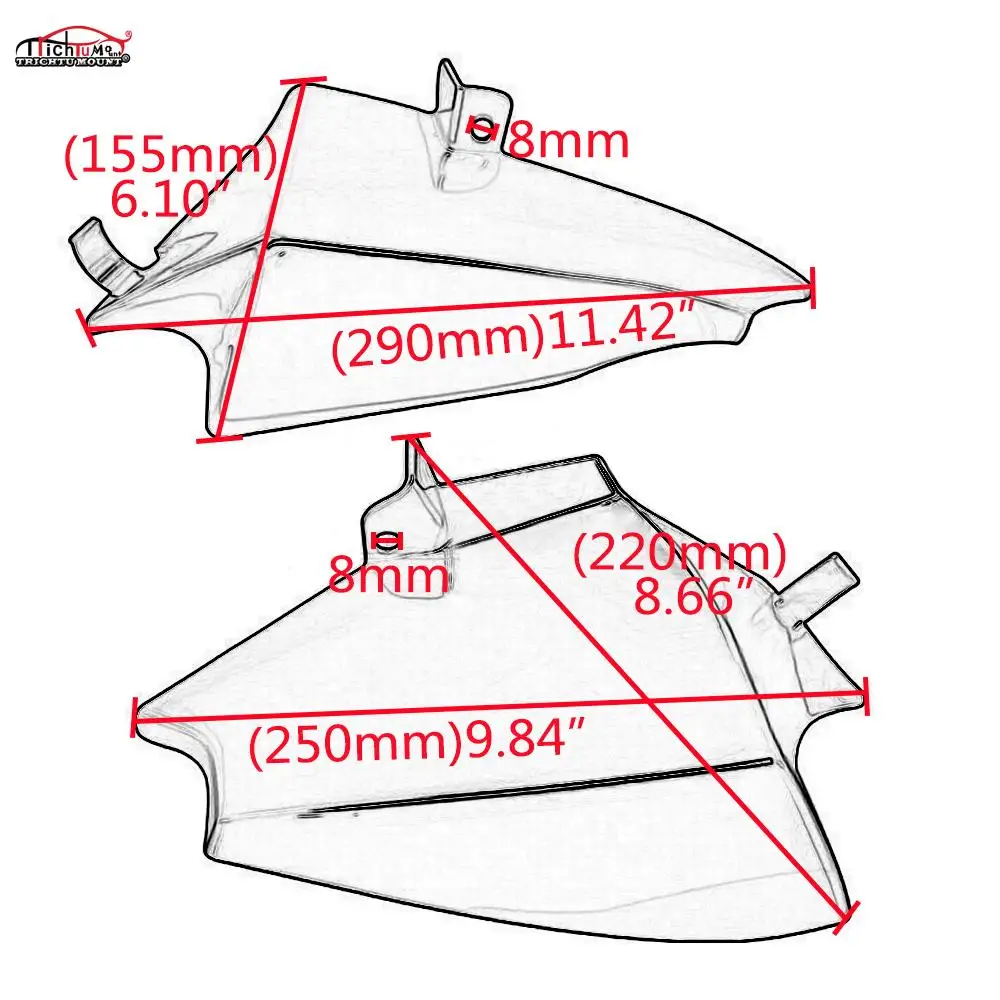 Smoke Motorcycle Engine Heat Shield Mid-Frame Air Deflector Trim For Yamaha XVS 950 SPEC BOLT950 2014-2019
Smoke Motorcycle Engine Heat Shield Mid-Frame Air Deflector Trim For Yamaha XVS 950 SPEC BOLT950 2014-2019