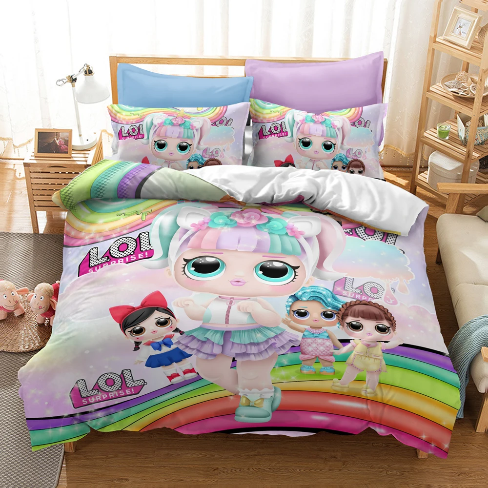 3D Print Surprise Dolls For Girls Comforter Bedding Set Queen Twin Single Duvet Cover Set Pillowcase Home Luxury Cute Kids Gift
3D Print Surprise Dolls For Girls Comforter Bedding Set Queen Twin Single Duvet Cover Set Pillowcase Home Luxury Cute Kids Gift