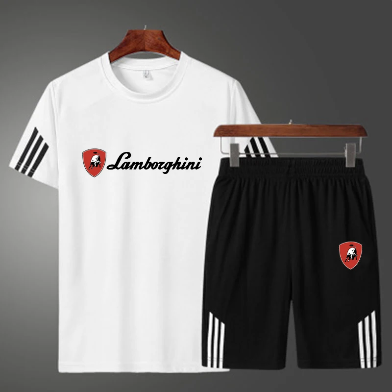 2021 summer fashion leisure brand men's suit sportswear short sleeve t-shirt men's quick drying fitness outdoor Harajuku 2 sets
2021 summer fashion leisure brand men's suit sportswear short sleeve t-shirt men's quick drying fitness outdoor Harajuku 2 sets