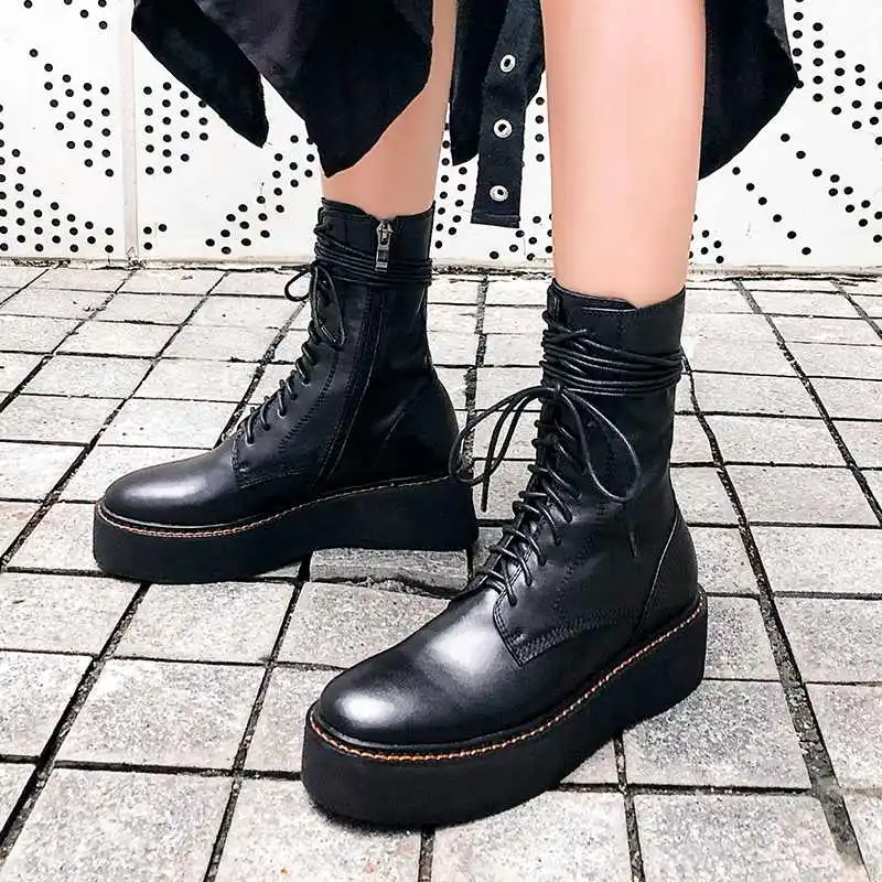 С волнообразным краем Zapatos de mujer Новая Зимняя обувь женские ботинки Зимние из