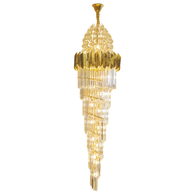 Staircase Light Villa Duplex Floor Living Room Hotel Crystal Chandelier Lighting Modern Luxury High Quality Crystal Chandeliers
Staircase Light Villa Duplex Floor Living Room Hotel Crystal Chandelier Lighting Modern Luxury High Quality Crystal Chandeliers