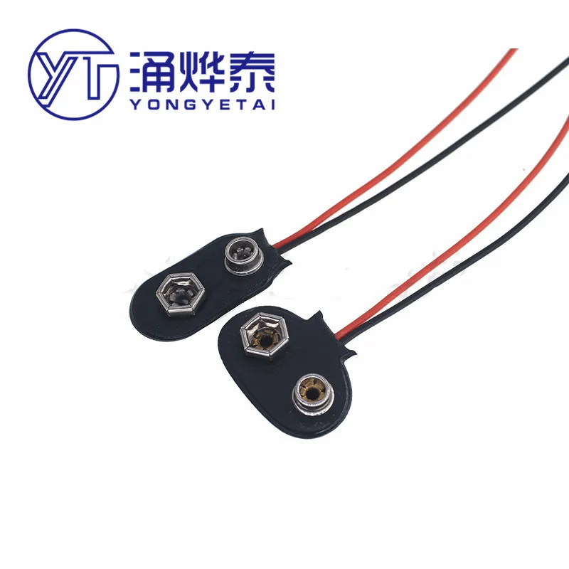 NEW 10PCS 9V battery button T-shaped flat battery button connected to 9V battery lead length 15CM copper button 
NEW 10PCS 9V battery button T-shaped flat battery button connected to 9V battery lead length 15CM copper button