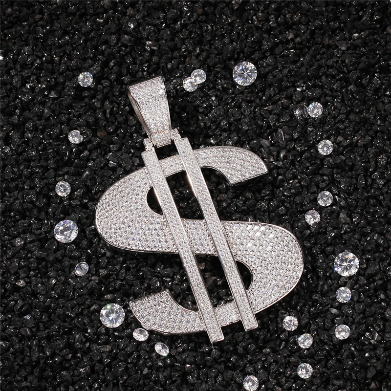AGLOVER Dollar Big Pendant Necklace With 70cm Long Chain Gold Silver Bling Cubic Zircon For Men Women Hip Hop Jewelry Gift
AGLOVER Dollar Big Pendant Necklace With 70cm Long Chain Gold Silver Bling Cubic Zircon For Men Women Hip Hop Jewelry Gift