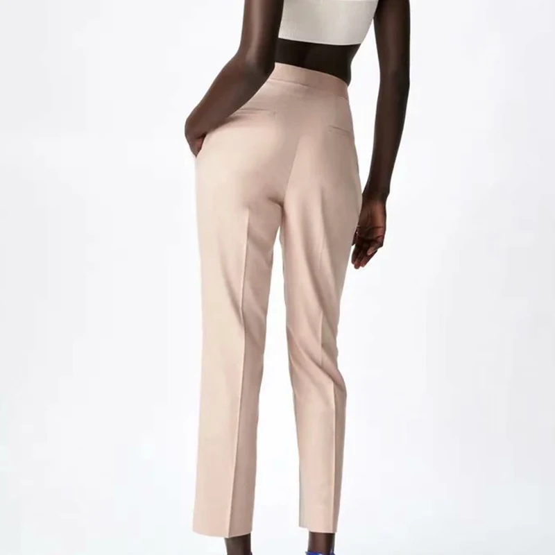 ZA Summer Notched Solid Suit Ladies 2021 Single Button Office Lady Top+Pant Design Women Basic Solid Long Sleeve Outfit Coats
ZA Summer Notched Solid Suit Ladies 2021 Single Button Office Lady Top+Pant Design Women Basic Solid Long Sleeve Outfit Coats