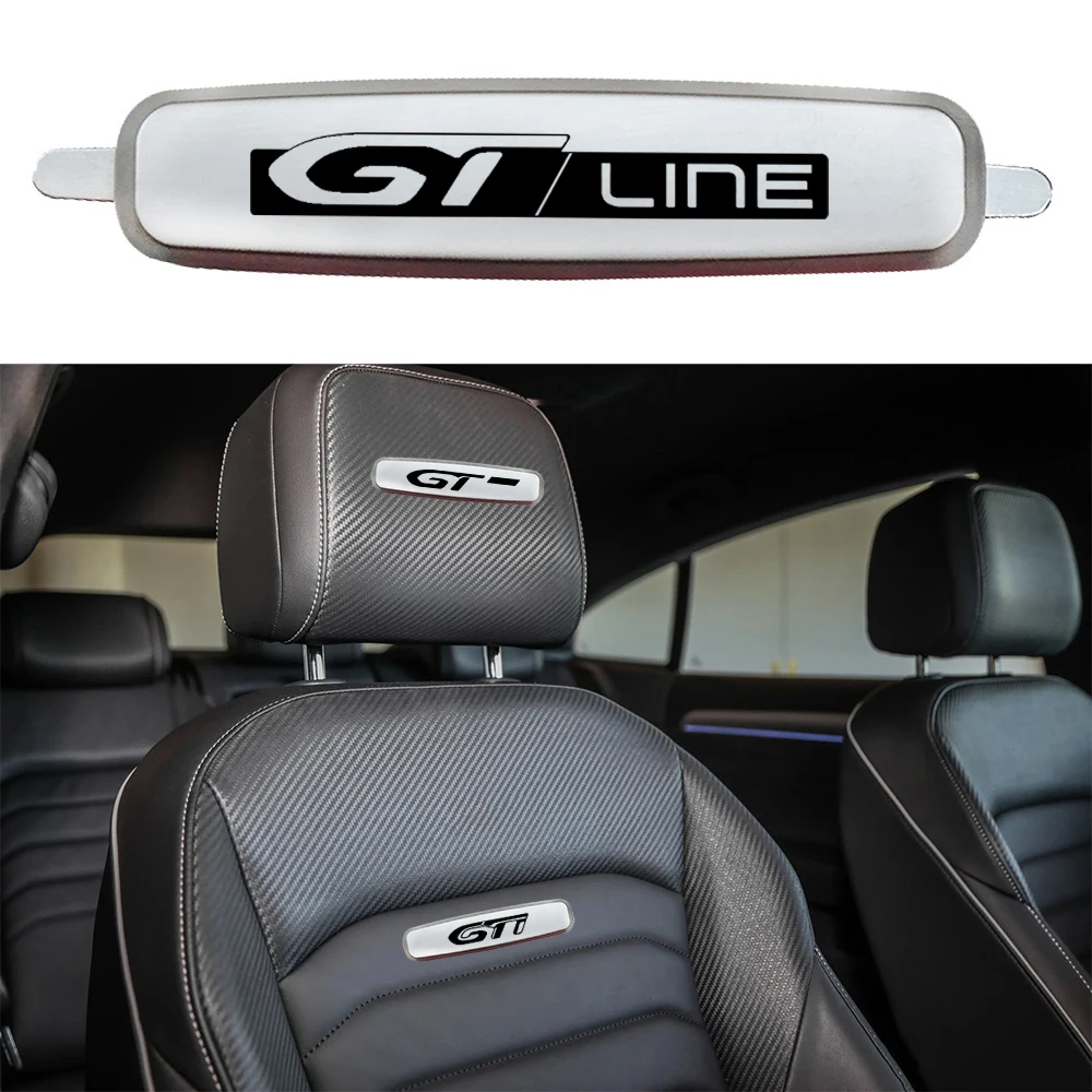 Эмблема для тюнинга сиденья Peugeot GT line GTI Sport 106 206 306 406 408 3008 2008 4008 307 207 Металлическая