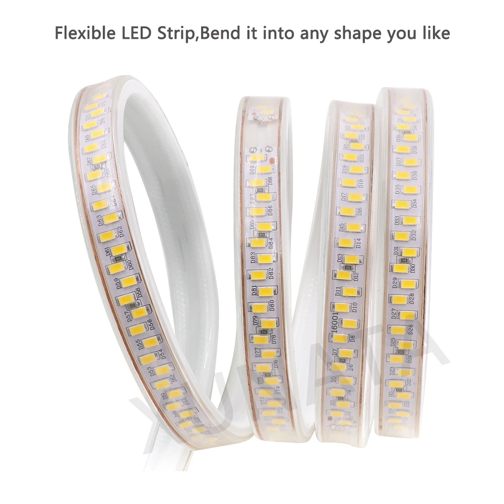 Светодиодная водонепроницаемая лента 220 В IP67 SMD 5730 5630 180 светодиодов/м | Лампы и