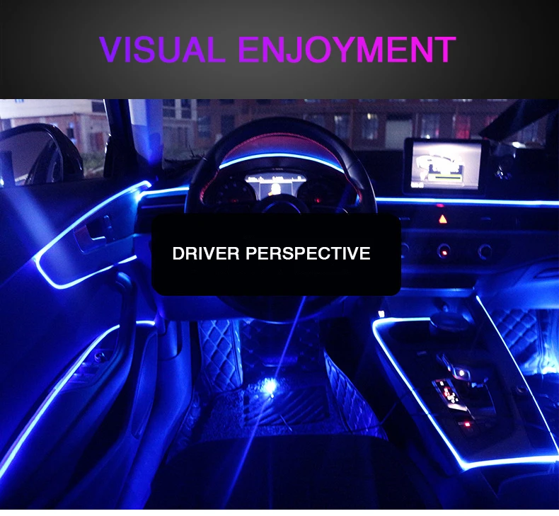 6 Meters Car Interior Light RGB LED Flexible EL Neon Strip Lights Bluetooth Phone/Remote Control DIY Atmosphere Decorative Lamp
6 Meters Car Interior Light RGB LED Flexible EL Neon Strip Lights Bluetooth Phone/Remote Control DIY Atmosphere Decorative Lamp