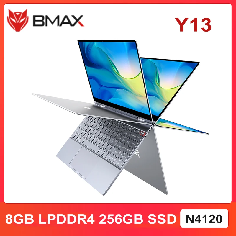 Ультратонкий ноутбук BMAX Y13 13 3 дюйма Intel Gemini Lake N4120 8 ГБ ОЗУ 256 Гб ПЗУ SSD LPDDR4 1920*1080 IPS Win