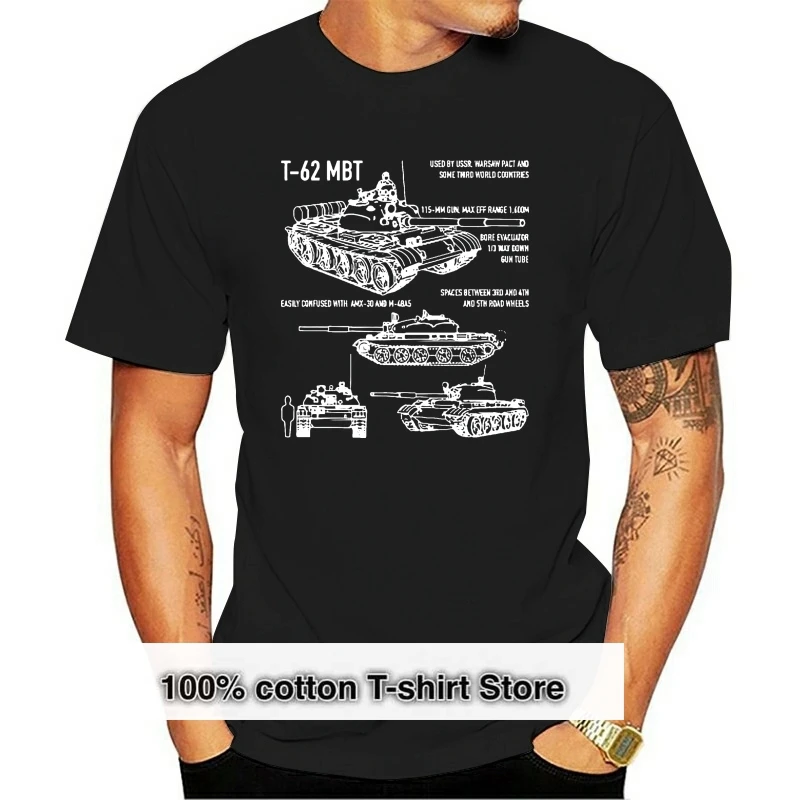 T-62 Russian Main Battle Tank Blueprint Men's T Shirt
T-62 Russian Main Battle Tank Blueprint Men's T Shirt