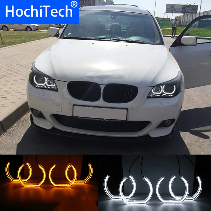 Белый и желтый сигнал с украшением в виде кристаллов DTM Стиль светодиодный Ангельские глазки гало кольца светильник наборы для BMW 5 серия E60 ...
Белый и желтый сигнал с украшением в виде кристаллов DTM Стиль светодиодный Ангельские глазки гало кольца светильник наборы для BMW 5 серия E60 ...