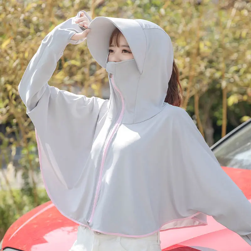 Ice Silk Coat Female Sunblock Cartridge Cycling Ultraviolet Protection and Sun-protective Clothing Long Sleeves Woman Jacket
Ice Silk Coat Female Sunblock Cartridge Cycling Ultraviolet Protection and Sun-protective Clothing Long Sleeves Woman Jacket