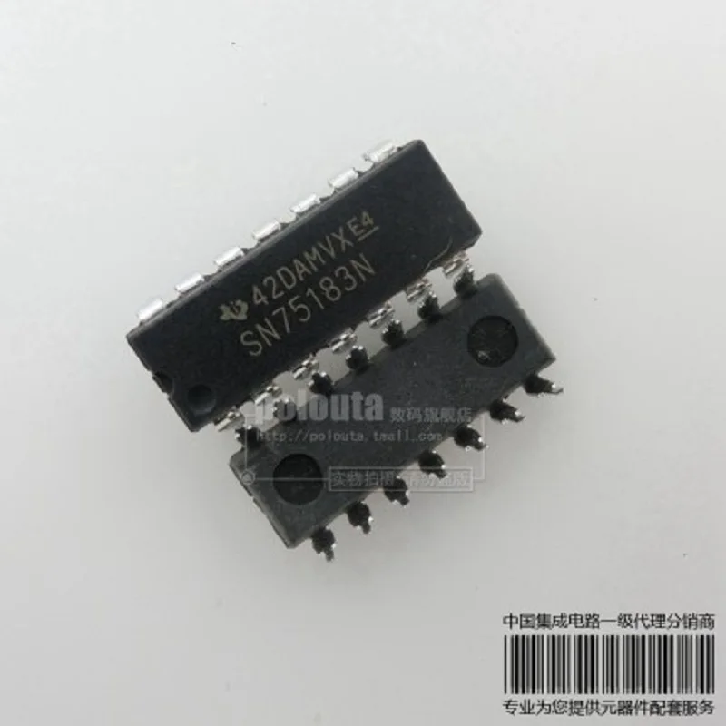10 шт./лот 50 шт./лот 100 шт./лот Бесплатная доставка оригинальный SN75183N 75183 DIP
10 шт./лот 50 шт./лот 100 шт./лот Бесплатная доставка оригинальный SN75183N 75183 DIP