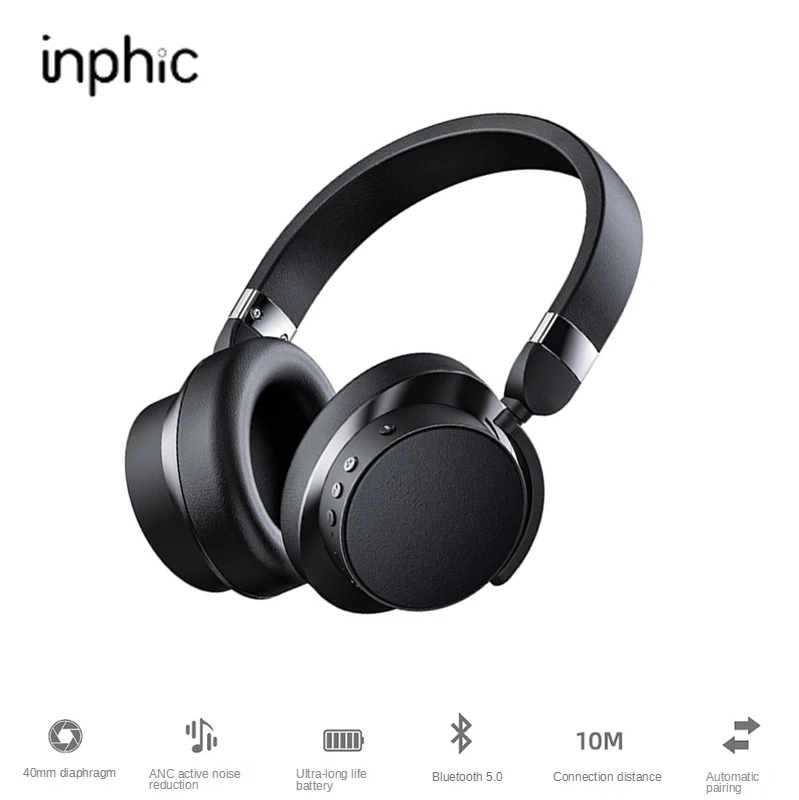 inphic B6 Wireless Bluetooth Headset with microphone Active Noise Reduction Stereo Headphone Wired available 20H Playtime
inphic B6 Wireless Bluetooth Headset with microphone Active Noise Reduction Stereo Headphone Wired available 20H Playtime