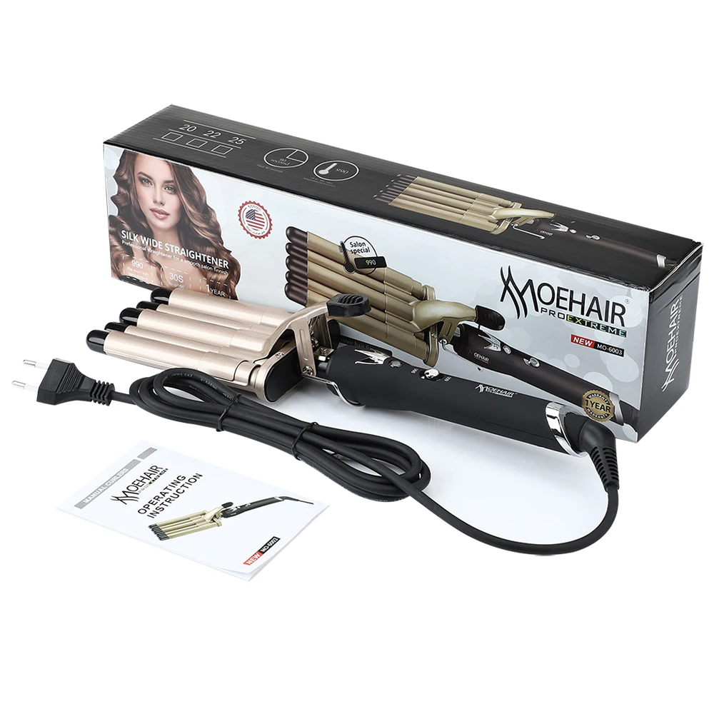 Hair Crimper Curling Iron Ceramic Crimpers Wavers Curler Wand Fast Heating five 5 Barrels Hair Waver Tools for All Types of Hair
Hair Crimper Curling Iron Ceramic Crimpers Wavers Curler Wand Fast Heating five 5 Barrels Hair Waver Tools for All Types of Hair