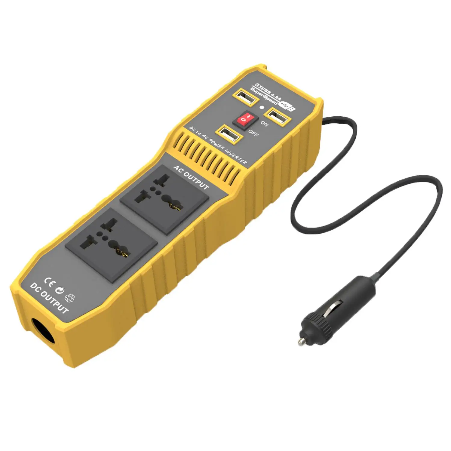 800W Peak Car Power Inverter Adapter DC 12V to AC 110V 220V Modified Sine Wave Converter Acces with 2 AC Sockets & 3 USB Ports
800W Peak Car Power Inverter Adapter DC 12V to AC 110V 220V Modified Sine Wave Converter Acces with 2 AC Sockets & 3 USB Ports