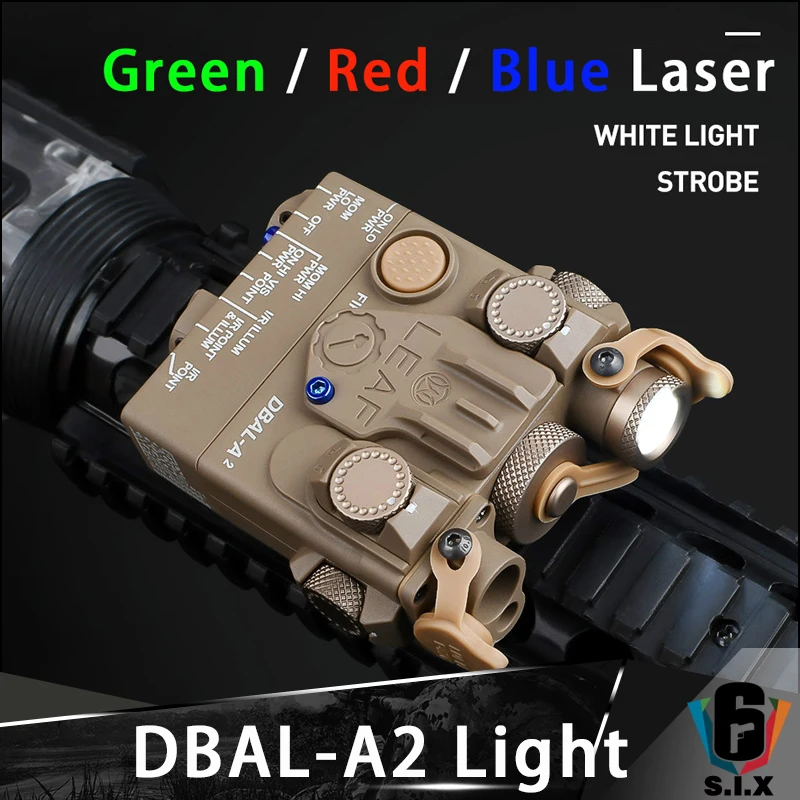 Пластик/металл Airsoft Мини DBAL A2 красный зеленый лазер формата BLue Ray ИК лазерной