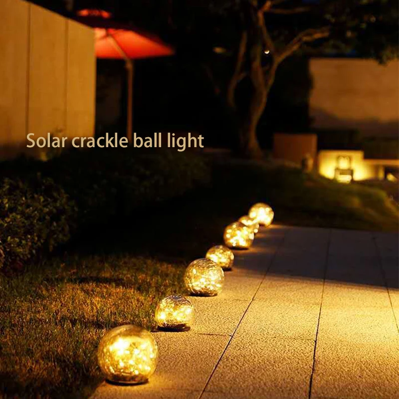 Solar Garden Light Outdoor Cracked Glass Ball Lamp For Garden Underground Lamp Balcony Lawn Layout Decoration Christmas
Solar Garden Light Outdoor Cracked Glass Ball Lamp For Garden Underground Lamp Balcony Lawn Layout Decoration Christmas