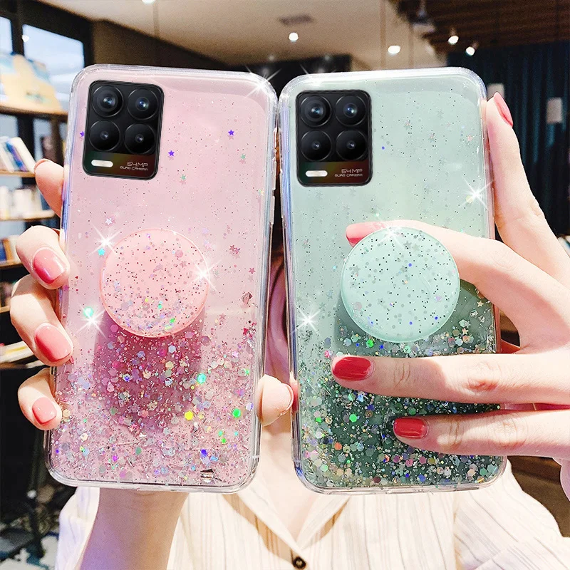 Glitter Case For Realme 8 Pro Cases Coque For OPPO A54 A55 A93 A94 F19 Pro Realme GT 8i C25 7 V13 Funda Holder Socket Back Cover
Glitter Case For Realme 8 Pro Cases Coque For OPPO A54 A55 A93 A94 F19 Pro Realme GT 8i C25 7 V13 Funda Holder Socket Back Cover